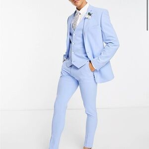 ASOS Super Skinny Suit in powder blue